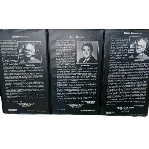 3) Vintage VHS Traveloguer Collection Romantic Germany, Switzerland, Ireland HTF - Picture 5 of 11